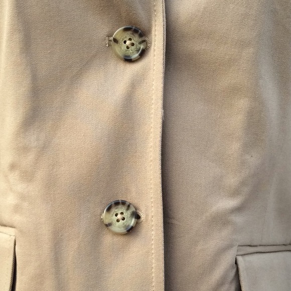 VTG Tan Lord & Taylor 1990’s Sprint Cotton Jacket Size 8 NWOT - Picture 5 of 7